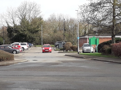 Entrance to Gamston Community Centre car park
