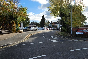 Entrance to Health Centre car park