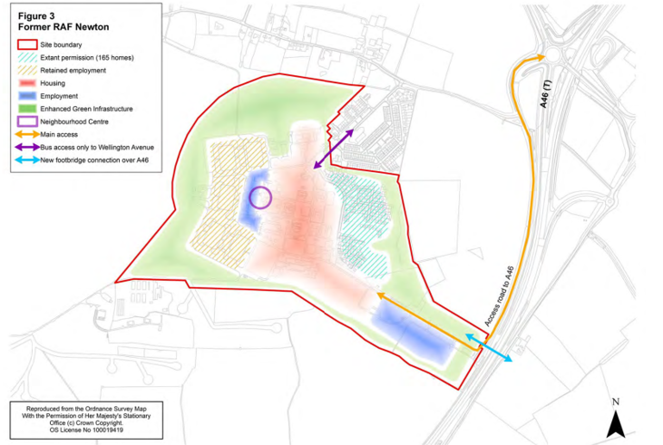 Development on RAF Newton