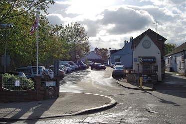 Entrance to Walkers Yard car park