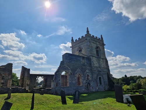 St Mary's Church ruins in Colston Bassett