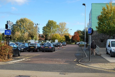 Entrance to Bridgford Road car park