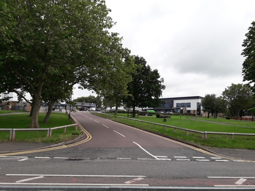 Entrance to Cotgrave Hub car park