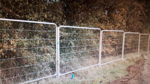 Alternative Tree Protective Fencing - sections joined