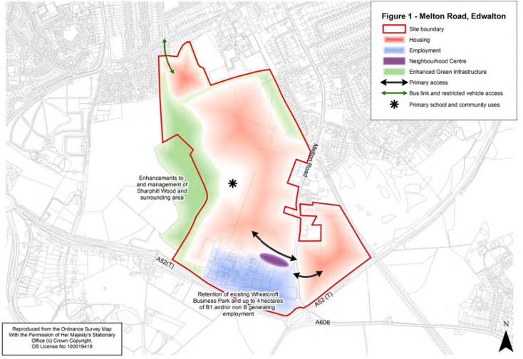 Development at Melton Road Edwalton