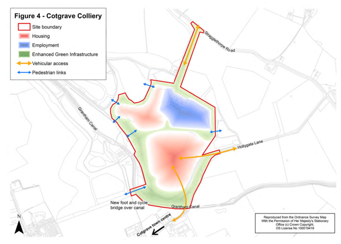 Development on former Cotgrave Colliery