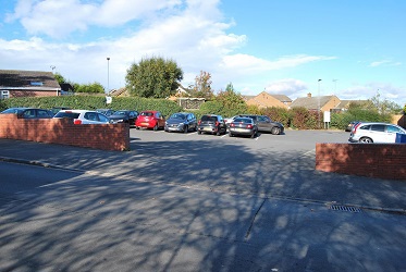 Entrance to Church Drive car park