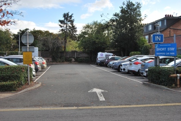 Entrance to Gordon Road car park